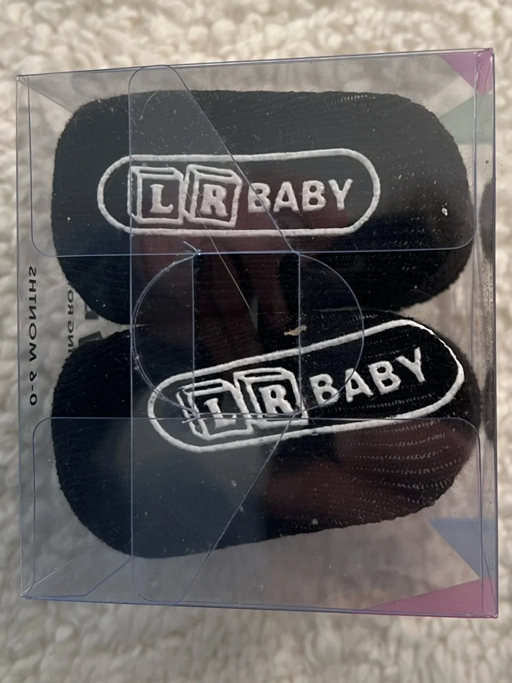 Living Royal Baby Infant Socks Black & Multicolor Ages 0-6 Months